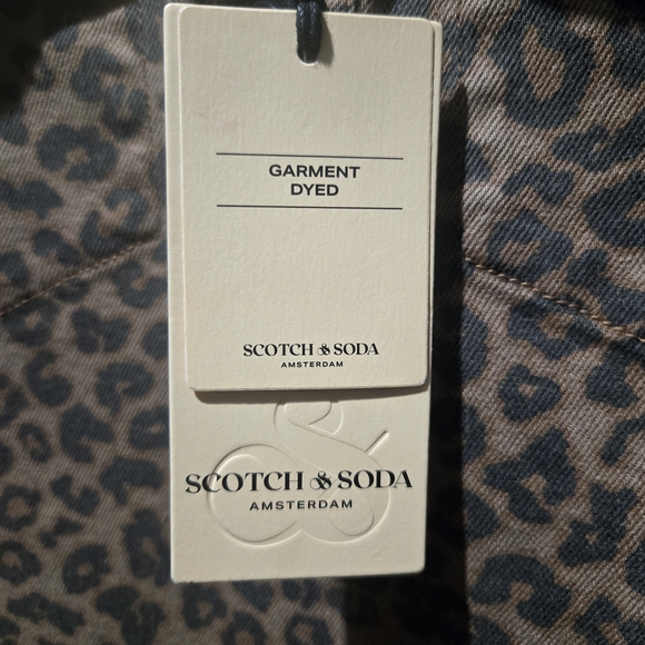 Scotch & Soda Brown Leopard Dress NWT Size Small Animal Print. - Picture 8 of 9